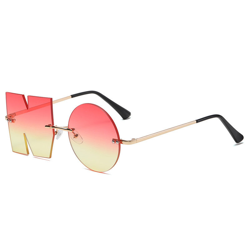 Wholesale PC Irregular Frameless Sunglasses